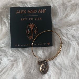Alex and Ani Key to Life gold bangle